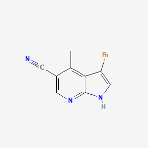 3-bromo-4-methyl-1H-pyrrolo[2,3-b]pyridine-5-carbonitrile
