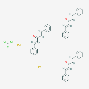 molecular formula C52H43Cl3O3Pd2 B152536 Tris(dibenzylideneacetone)dipalladium-chloroform adduct CAS No. 52522-40-4