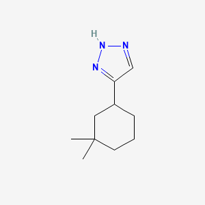 molecular formula C10H17N3 B15253715 4-(3,3-Dimethylcyclohexyl)-2H-1,2,3-triazole 