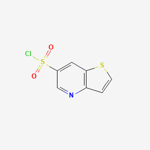 molecular formula C7H4ClNO2S2 B1525374 Thieno[3,2-b]pyridine-6-sulfonyl chloride CAS No. 1306606-64-3