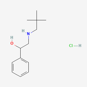 molecular formula C13H22ClNO B1525376 2-[(2,2-Dimethylpropyl)amino]-1-phenylethan-1-ol hydrochloride CAS No. 1311318-27-0