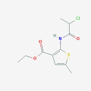 Ethyl 2-(2-chloropropanamido)-5-methylthiophene-3-carboxylate