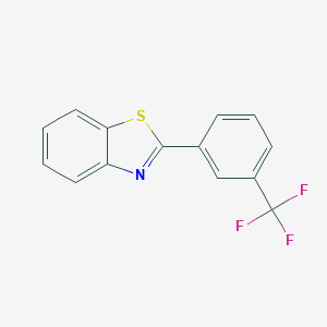 molecular formula C14H8F3NS B152538 2-[3-(Trifluoromethyl)phenyl]-1,3-benzothiazole CAS No. 133389-19-2