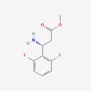 molecular formula C10H11F2NO2 B15253814 methyl (3R)-3-amino-3-(2,6-difluorophenyl)propanoate 