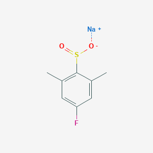 molecular formula C8H8FNaO2S B15253860 Sodium 4-fluoro-2,6-dimethylbenzene-1-sulfinate 