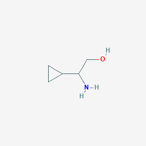 molecular formula C5H11NO B1525389 2-Amino-2-cyclopropylethanol CAS No. 776315-67-4