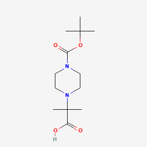 2-(4-(Tert-butoxycarbonyl)piperazin-1-yl)-2-methylpropanoic acid