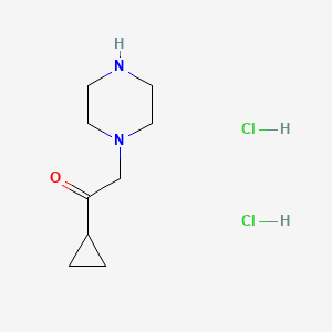 1-Cyclopropyl-2-(piperazin-1-yl)ethan-1-one dihydrochloride