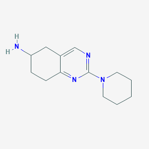 molecular formula C13H20N4 B15253934 2-(Piperidin-1-yl)-5,6,7,8-tetrahydroquinazolin-6-amine CAS No. 929973-77-3