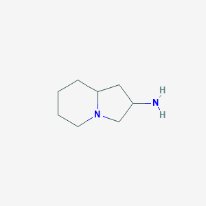 molecular formula C8H16N2 B1525394 Octahydroindolizin-2-amine CAS No. 80220-54-8
