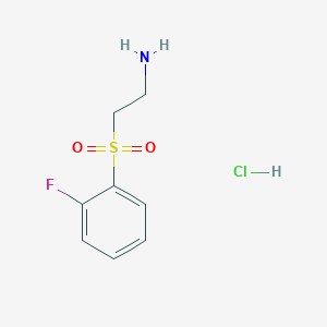 2-(2-Fluorobenzenesulfonyl)ethan-1-amine hydrochloride