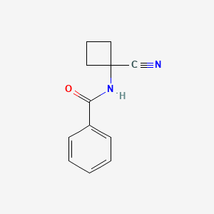 molecular formula C12H12N2O B1525414 N-(1-cyanocyclobutyl)benzamide CAS No. 1306604-17-0