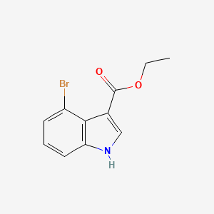 molecular formula C11H10BrNO2 B15254171 Ethyl 4-Bromoindole-3-carboxylate 