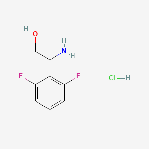B1525418 2-Amino-2-(2,6-difluorophenyl)ethan-1-ol hydrochloride CAS No. 1311317-35-7