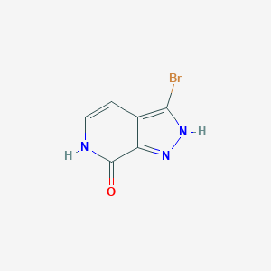 molecular formula C6H4BrN3O B152542 3-Bromo-1H-pyrazolo[3,4-c]pyridin-7(6H)-one CAS No. 956077-63-7