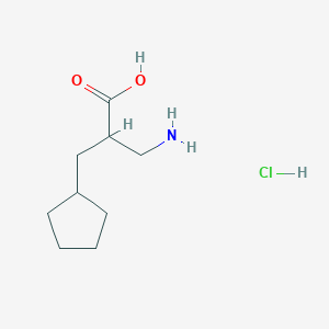 3-Amino-2-(cyclopentylmethyl)propanoic acid hydrochloride