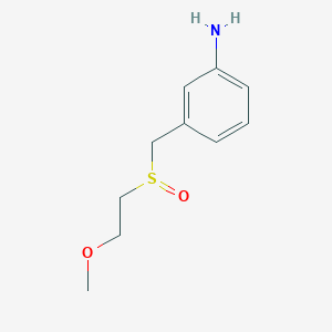 3-[(2-Methoxyethanesulfinyl)methyl]aniline