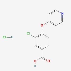 3-Chloro-4-(pyridin-4-yloxy)benzoic acid hydrochloride