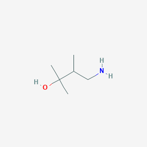 molecular formula C6H15NO B15254316 4-Amino-2,3-dimethylbutan-2-ol CAS No. 74645-04-8