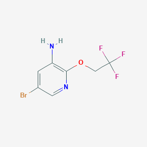 5-Bromo-2-(2,2,2-trifluoroethoxy)pyridin-3-amine
