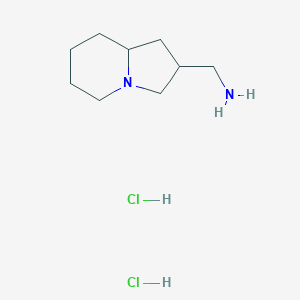 Octahydroindolizin-2-ylmethanamine dihydrochloride