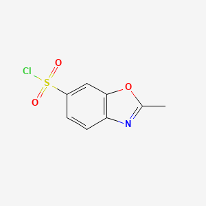 molecular formula C8H6ClNO3S B1525441 2-Methyl-1,3-benzoxazole-6-sulfonyl chloride CAS No. 52206-51-6