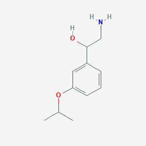 molecular formula C11H17NO2 B1525443 2-Amino-1-[3-(propan-2-yloxy)phenyl]ethan-1-ol CAS No. 1181589-84-3