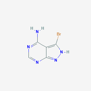 molecular formula C5H4BrN5 B152545 3-Bromo-1H-pyrazolo[3,4-d]pyrimidin-4-amine CAS No. 83255-86-1