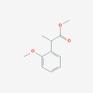 molecular formula C11H14O3 B15254561 Methyl 2-(2-methoxyphenyl)propanoate 