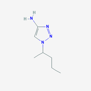 molecular formula C7H14N4 B15254570 1-(Pentan-2-yl)-1H-1,2,3-triazol-4-amine 