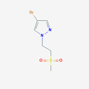 molecular formula C6H9BrN2O2S B1525458 4-bromo-1-(2-methanesulfonylethyl)-1H-pyrazole CAS No. 1183252-85-8