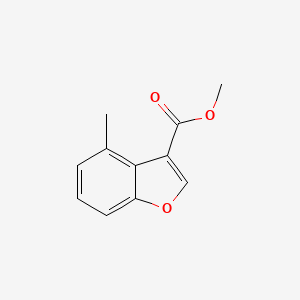 molecular formula C11H10O3 B15254595 Methyl 4-methyl-1-benzofuran-3-carboxylate 