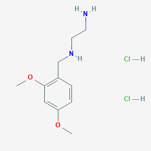 molecular formula C11H20Cl2N2O2 B1525469 (2-Aminoethyl)[(2,4-dimethoxyphenyl)methyl]amine dihydrochloride CAS No. 1311318-39-4