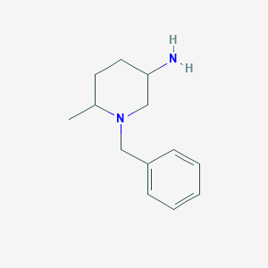 molecular formula C13H20N2 B1525470 1-Benzyl-6-methylpiperidin-3-amine CAS No. 1315368-30-9