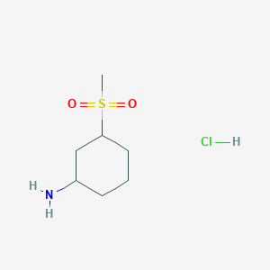 3-Methanesulfonylcyclohexan-1-amine hydrochloride
