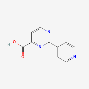 molecular formula C10H7N3O2 B15254797 2-(Pyridin-4-yl)pyrimidine-4-carboxylic acid 