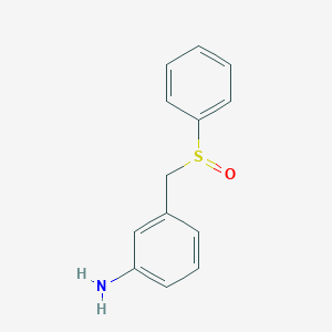 molecular formula C13H13NOS B1525485 3-[(Benzenesulfinyl)methyl]aniline CAS No. 1250005-39-0