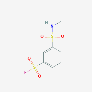molecular formula C7H8FNO4S2 B15254859 3-(Methylsulfamoyl)benzene-1-sulfonyl fluoride 