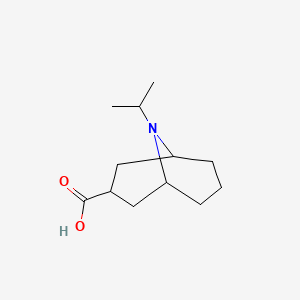 molecular formula C12H21NO2 B15254899 9-(Propan-2-yl)-9-azabicyclo[3.3.1]nonane-3-carboxylic acid 