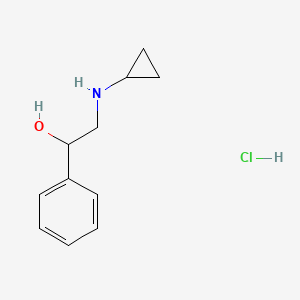 molecular formula C11H16ClNO B1525490 2-(Cyclopropylamino)-1-phenylethan-1-ol hydrochloride CAS No. 4917-71-9