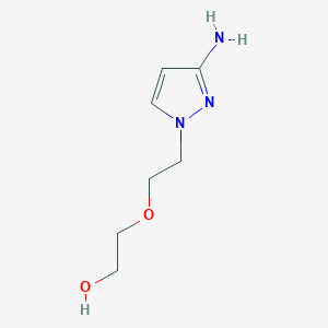 molecular formula C7H13N3O2 B1525491 2-[2-(3-amino-1H-pyrazol-1-yl)ethoxy]ethan-1-ol CAS No. 1248122-01-1