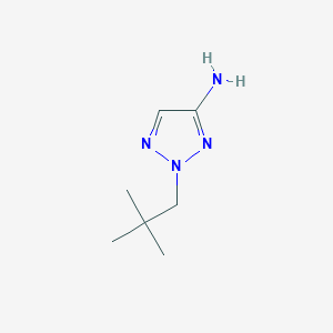 molecular formula C7H14N4 B15254916 2-(2,2-Dimethylpropyl)-2H-1,2,3-triazol-4-amine 