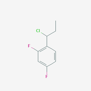 molecular formula C9H9ClF2 B1525495 1-(1-Chloropropyl)-2,4-difluorobenzene CAS No. 1251280-43-9