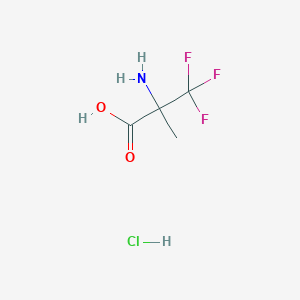 molecular formula C4H7ClF3NO2 B1525497 2-Amino-3,3,3-trifluoro-2-methylpropanoic acid hydrochloride CAS No. 115476-23-8