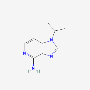molecular formula C9H12N4 B15254980 1-(Propan-2-yl)-1H-imidazo[4,5-c]pyridin-4-amine 