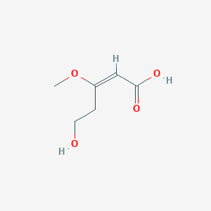 molecular formula C6H10O4 B152550 5-Hydroxy-3-methoxy-2-pentenoic acid CAS No. 136468-08-1