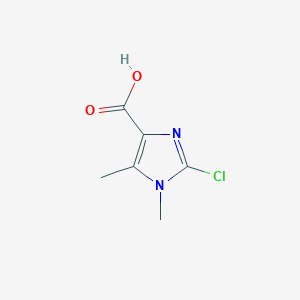 molecular formula C6H7ClN2O2 B15255001 2-Chloro-1,5-dimethyl-1H-imidazole-4-carboxylic acid 