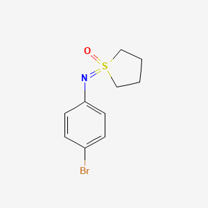molecular formula C10H12BrNOS B15255048 1-[(4-Bromophenyl)imino]-1lambda6-thiolan-1-one 