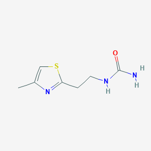 molecular formula C7H11N3OS B1525505 [2-(4-Methyl-1,3-thiazol-2-yl)ethyl]urea CAS No. 1334147-02-2
