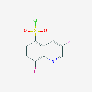 molecular formula C9H4ClFINO2S B1525506 8-Fluoro-3-iodoquinoline-5-sulfonyl chloride CAS No. 1334147-83-9